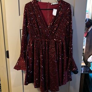 BlueB Sequin Winter Dress